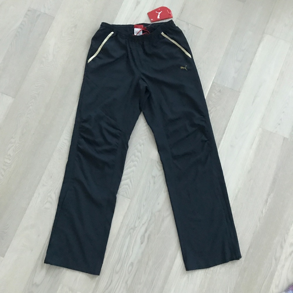Puma Black Zippered Pants - Small - BNWT
